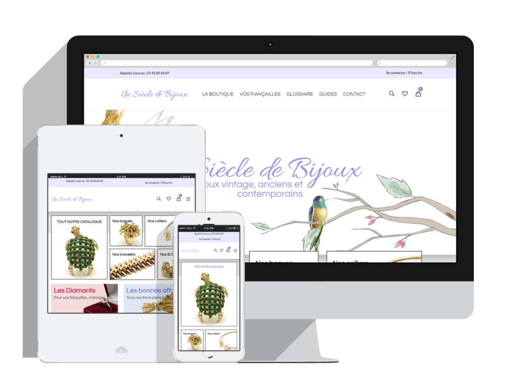 Site e-commerce de bijoux prestashop